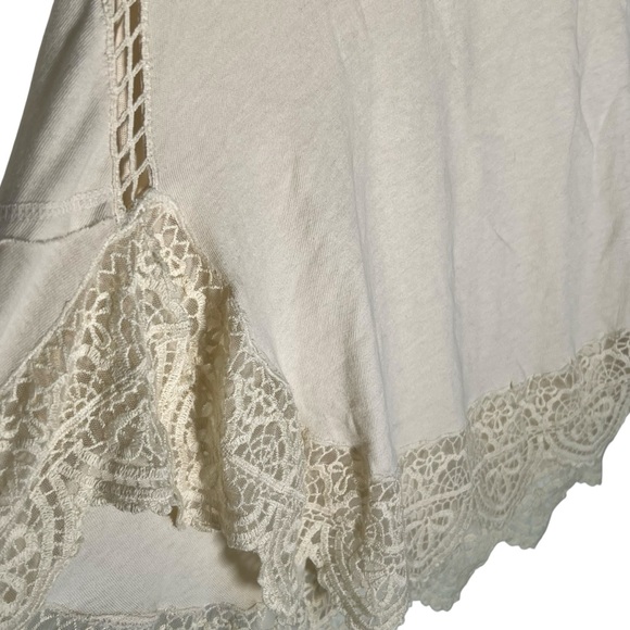 Free People Sparrow Lace Trim Tunic in Ivory - Picture 5 of 9